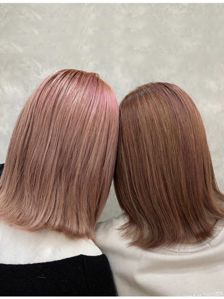 ピンク×双子カラー